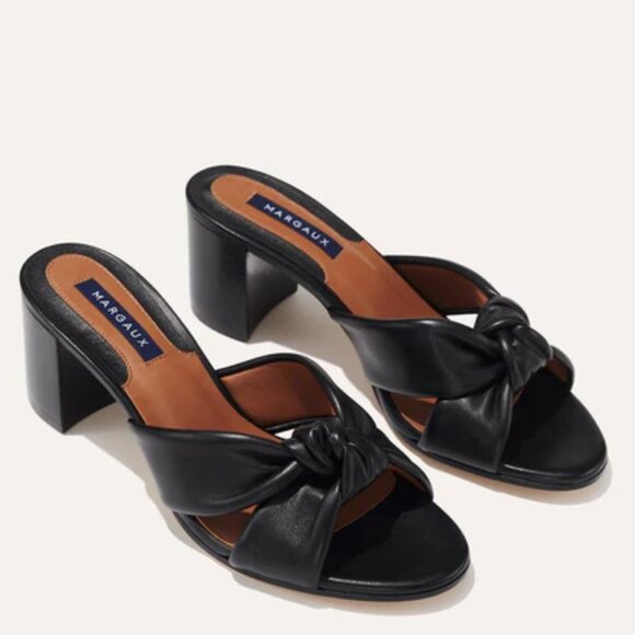 Margaux Shoes - NWT Margaux Carmine Mule Sandal in Black - 2.5in heel